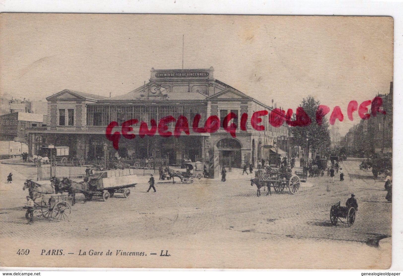 75- PARIS - 12 EME- LA GARE DE VINCENNES