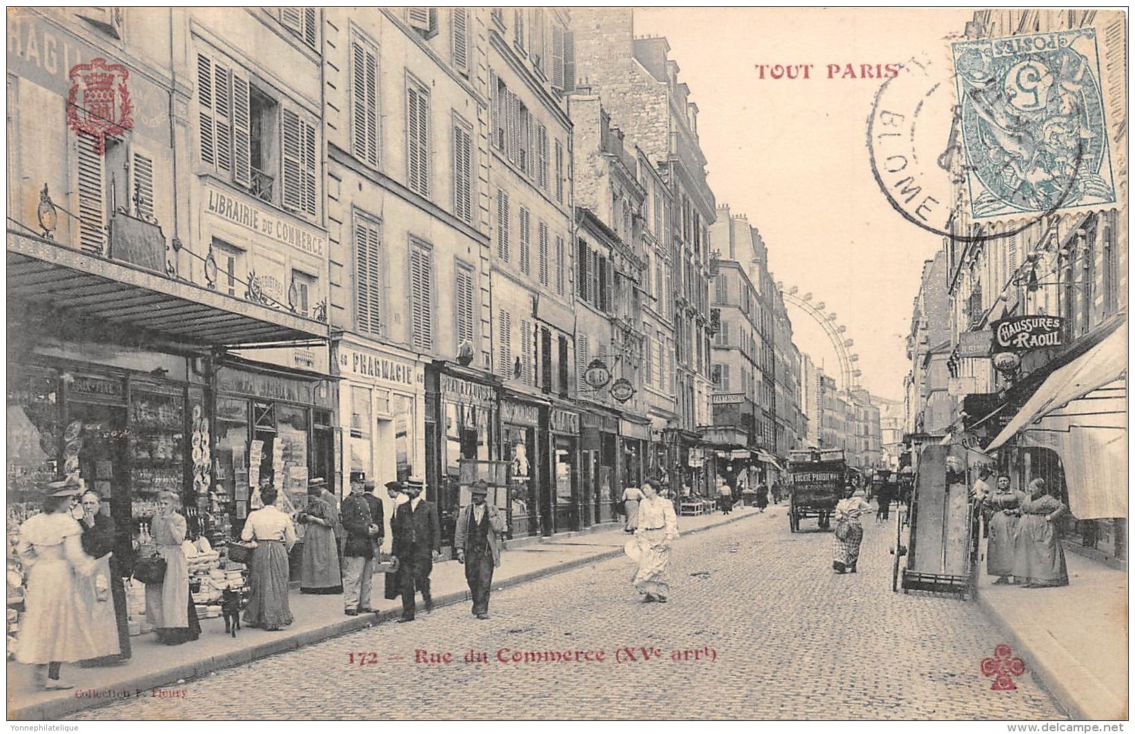 75 - PARIS 15 / Tout Paris - Rue du Commerce - Beau cliché animé