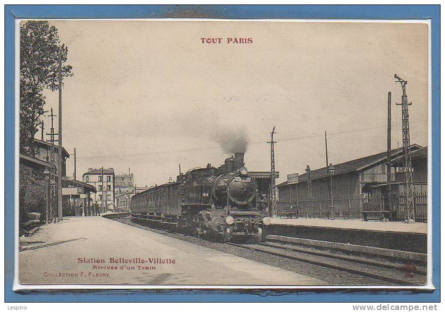 75 - PARIS - 19 Arr. --  Tout PARIS --  station Belleville Villette