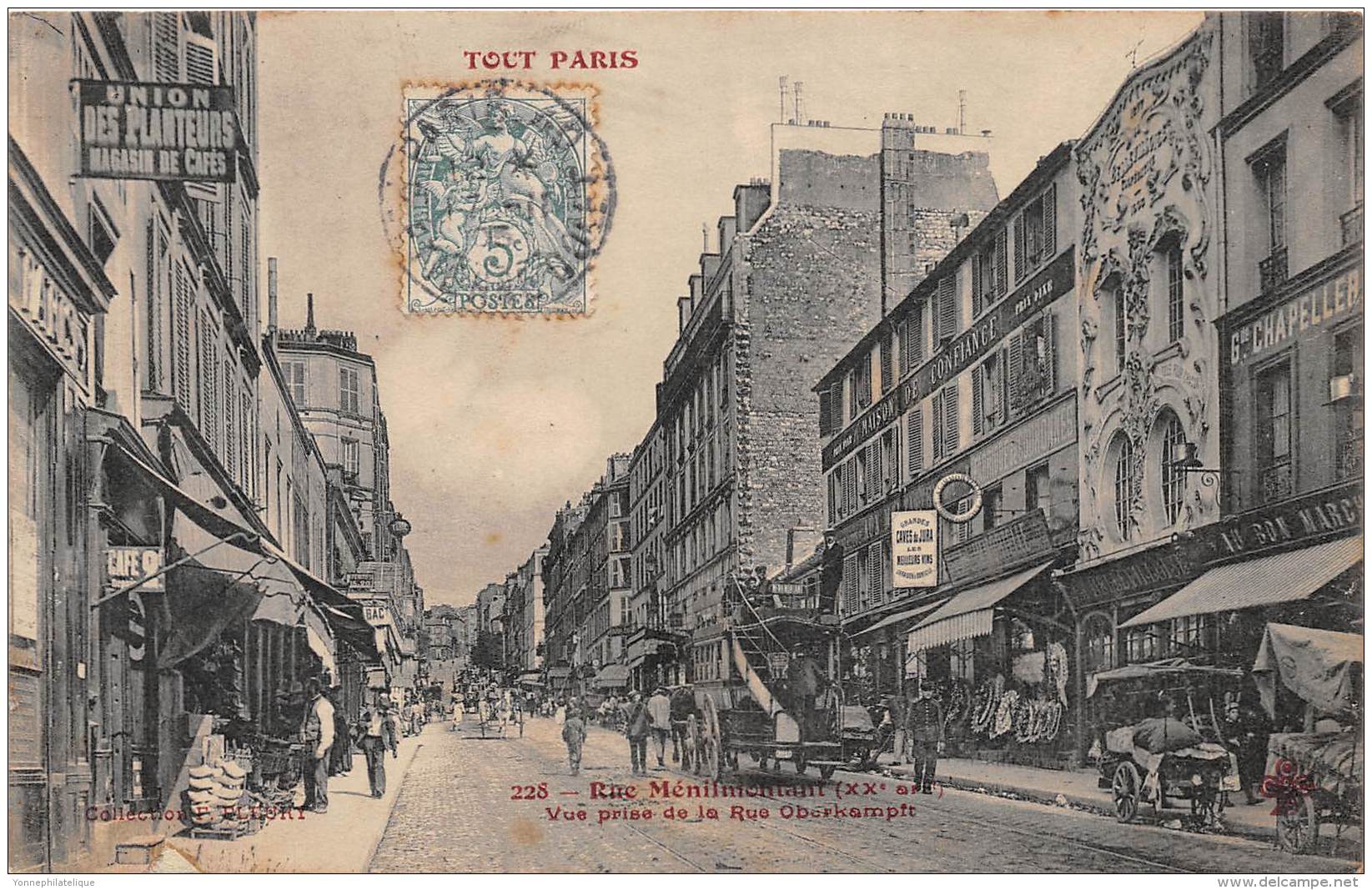 75- PARIS 20  / 751143 - rue Ménilmontant -