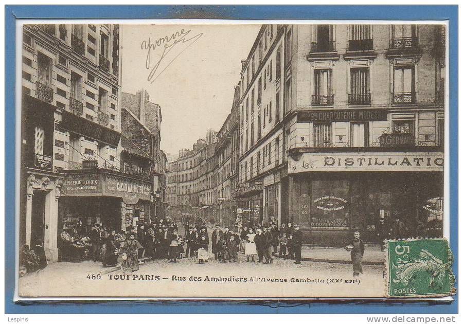 75 - PARIS - 20 Arr. -- Tout Paris - N° 459 - Rue des Amandiers ...