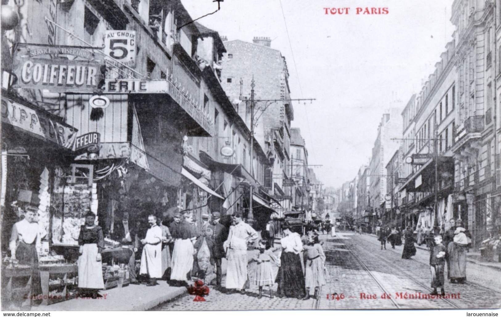 75 - Paris 20 : Rue de Ménilmontant .