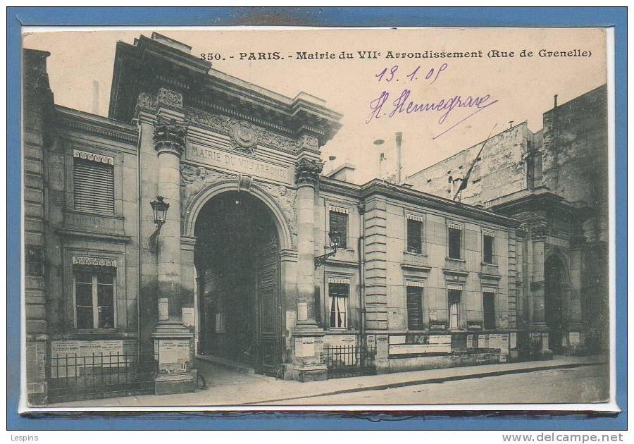 75 - PARIS - Arr. 07 -- Mairie du..