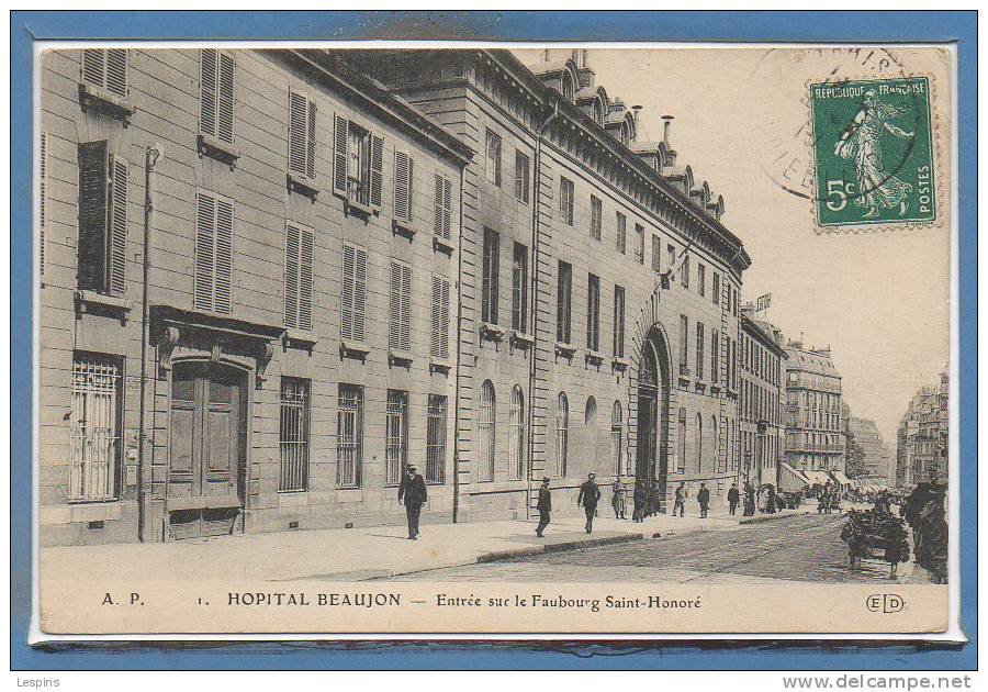 75 - PARIS - Arr. 08 --  Hopital Beaujon --  Entrée...