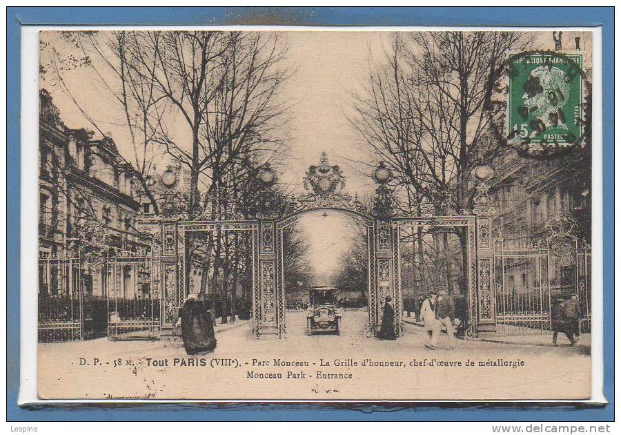75 - PARIS - Arr. 08 --  Tout Paris - N° 58 m - Parc Monceau