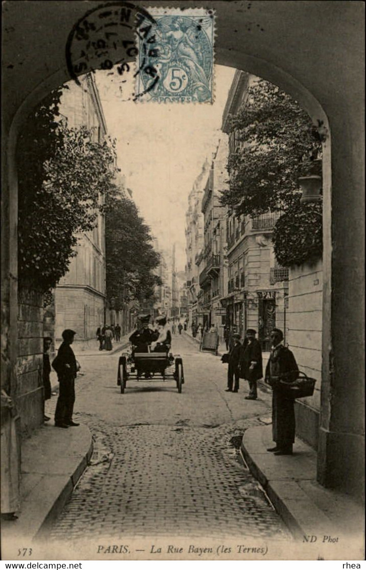 75 - PARIS - arrondissement 17 - Rue Bayen - les Ternes