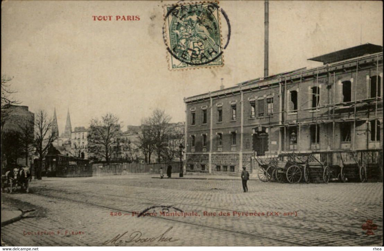 75 - PARIS - arrondissement 20 - piscine municipale - rue des Pyrénées - Tout Paris