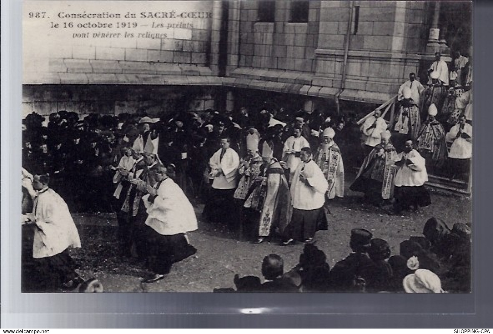 75 - Paris - Consécration du Sacré-Coeur le 16 octobre 1919 - les prélats von