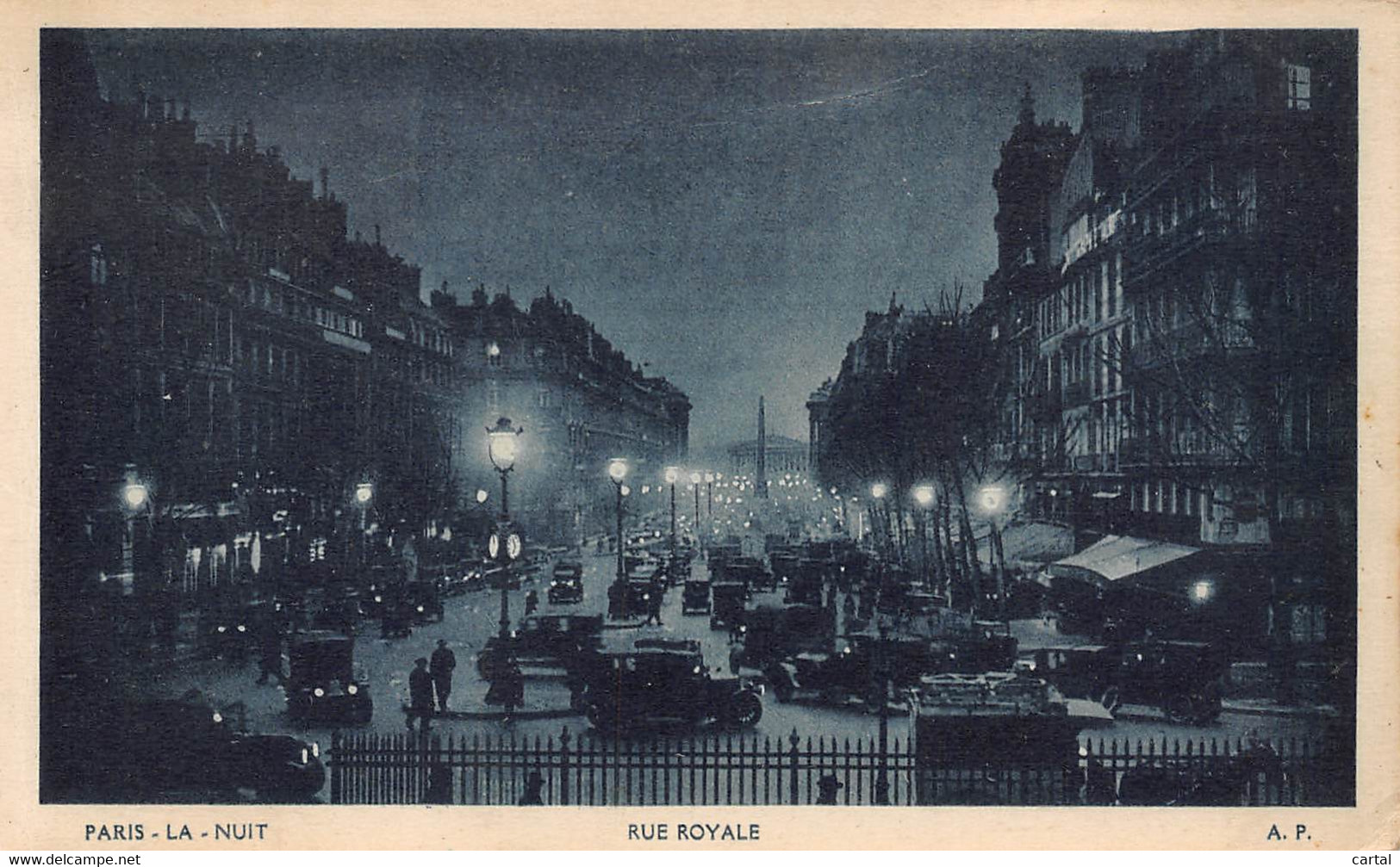 75 - PARIS la Nuit - Rue Royale