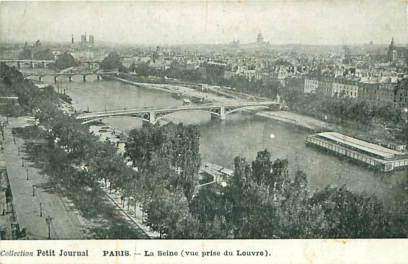 75 - PARIS - La Seine (vue prise du Louvre) (Coll. Petit Journal)