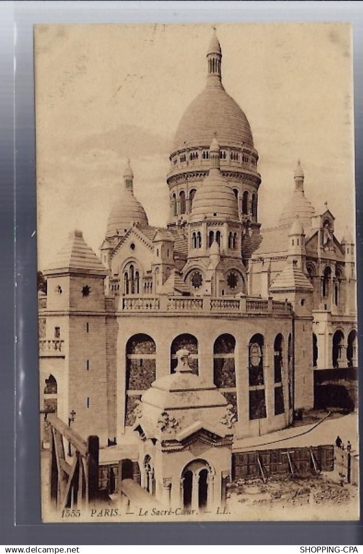 75 - Paris - Le Sacré-Coeur - Voyagé - Dos divisé