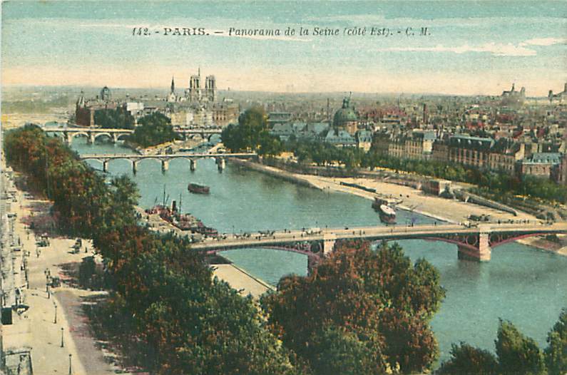 75 - PARIS - Panorama de la Seine (Côté Est)  (C.M. 142)