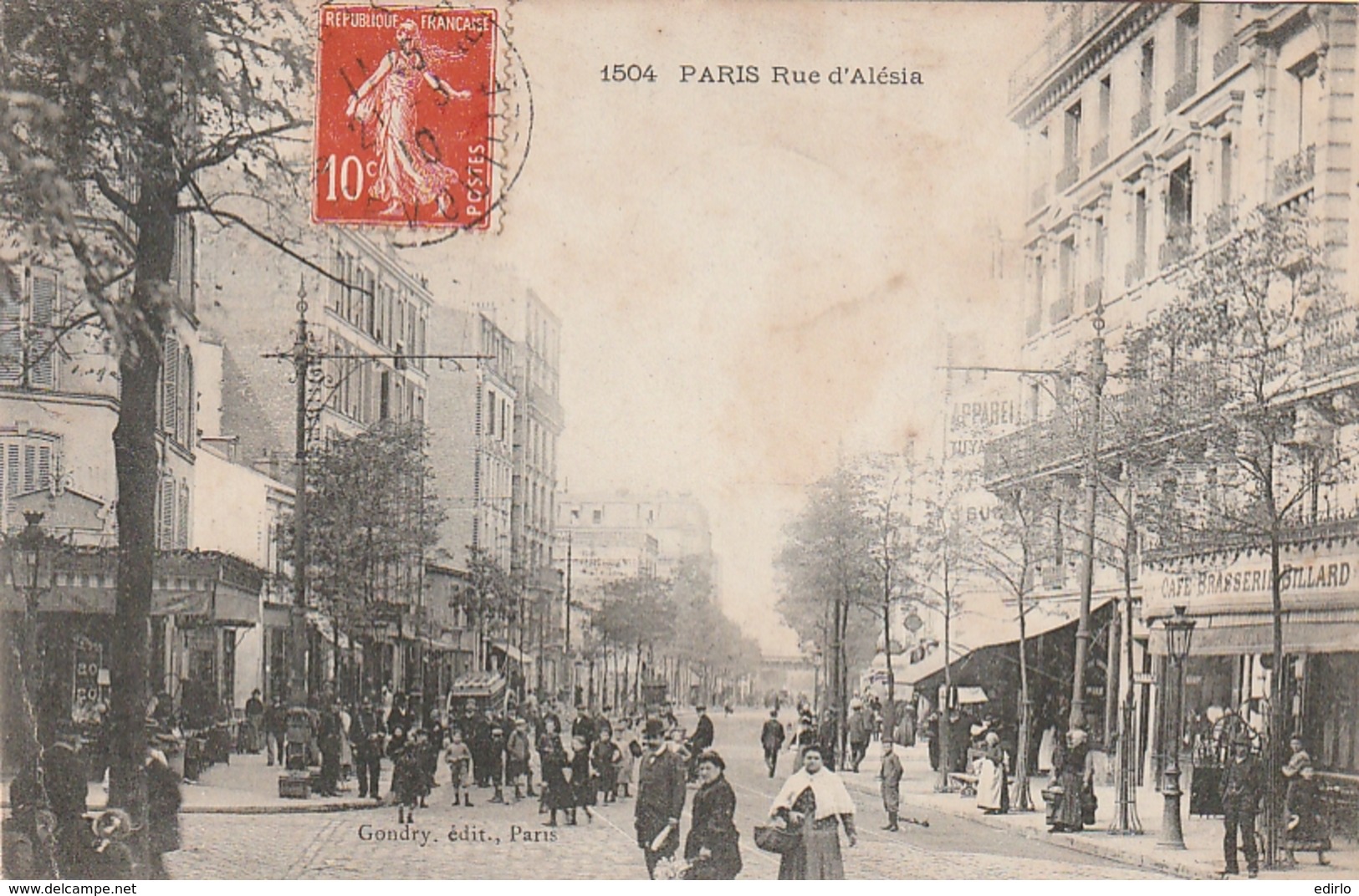 ***  75  ***  PARIS  rue d'Alésia 14 eime -- TTB