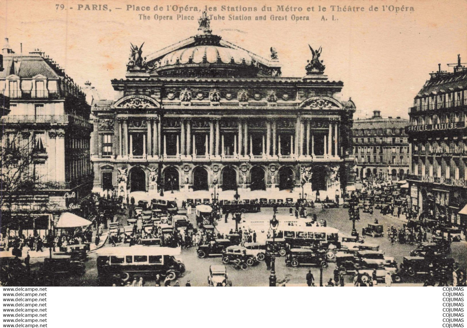 75 - PARIS  - S28512 -  Place de L'Opéra - Les Stations du Métro et le Thétre de l'Opéra