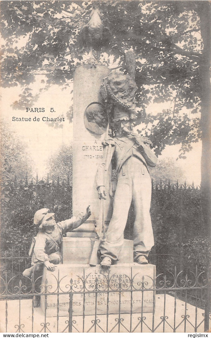 75-PARIS STATUE DE CHARLET-N°T1065-G/0005