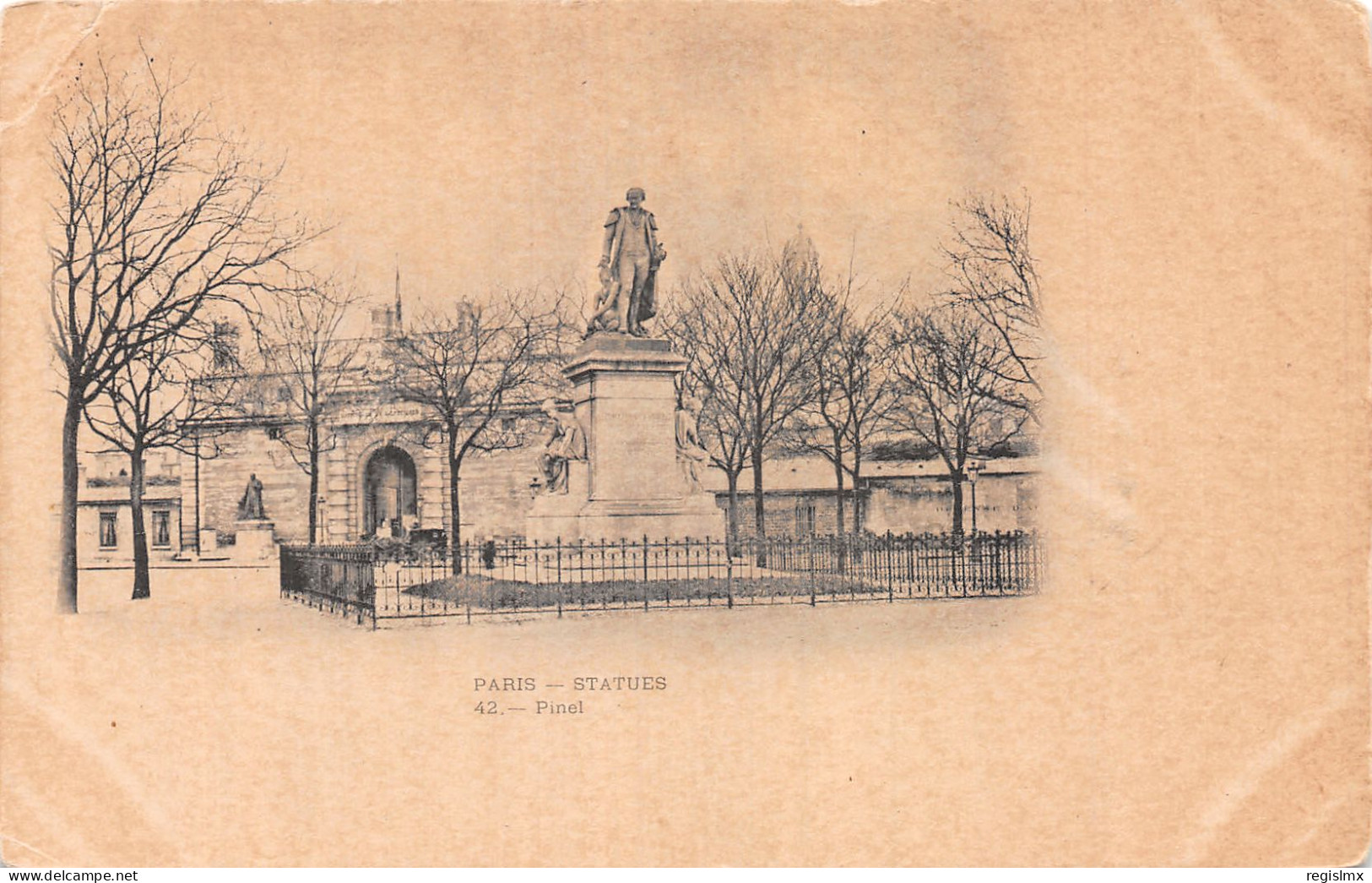 75-PARIS STATUE PINEL-N°T1041-B/0137