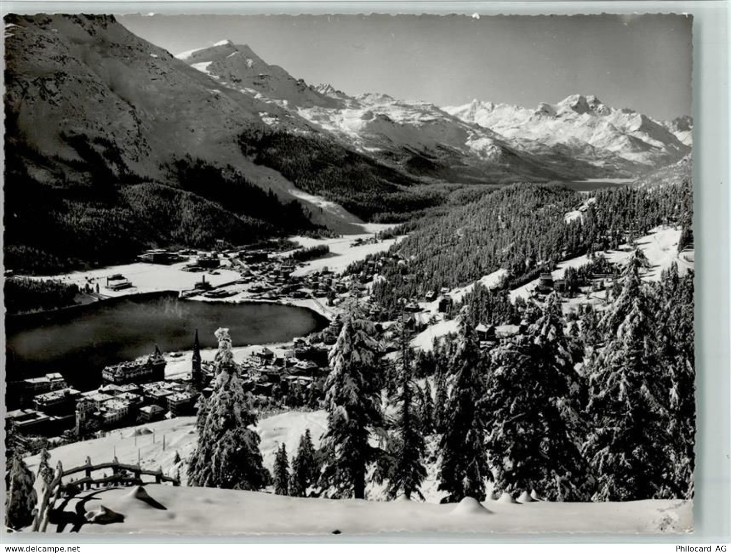 7500 St. Moritz - Blick auf St. Moritz Dorf und Bad Winteraufnahme - 10156062