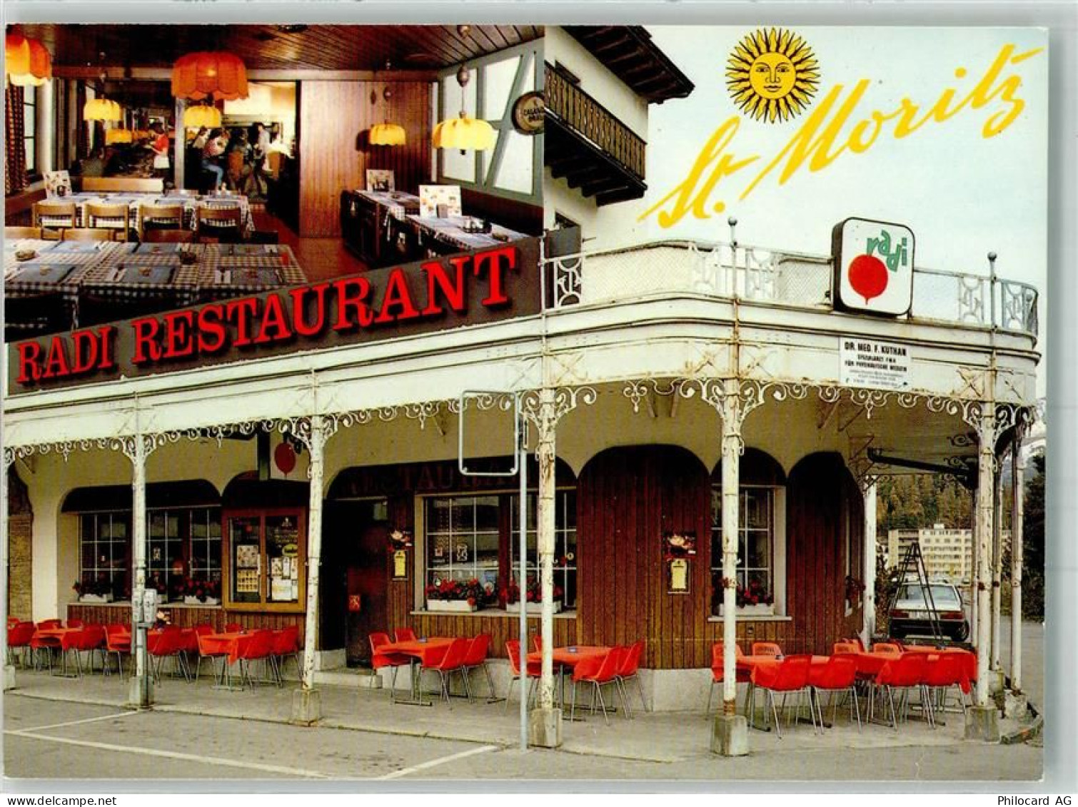 7500 St. Moritz Foto AK Gasthaus Radi St. Moritz-Bad - 38061987