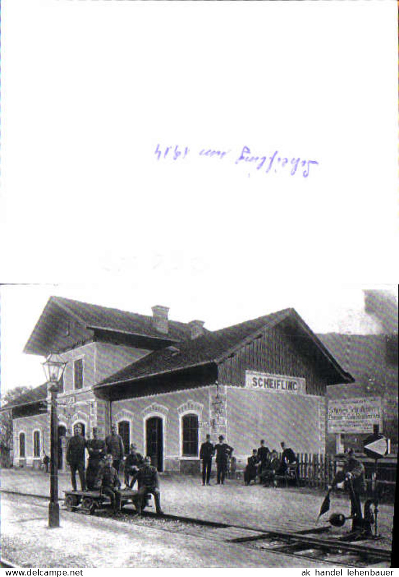 750003 Foto Repro K.K. Soldaten am Bahnhof Scheifling 1914