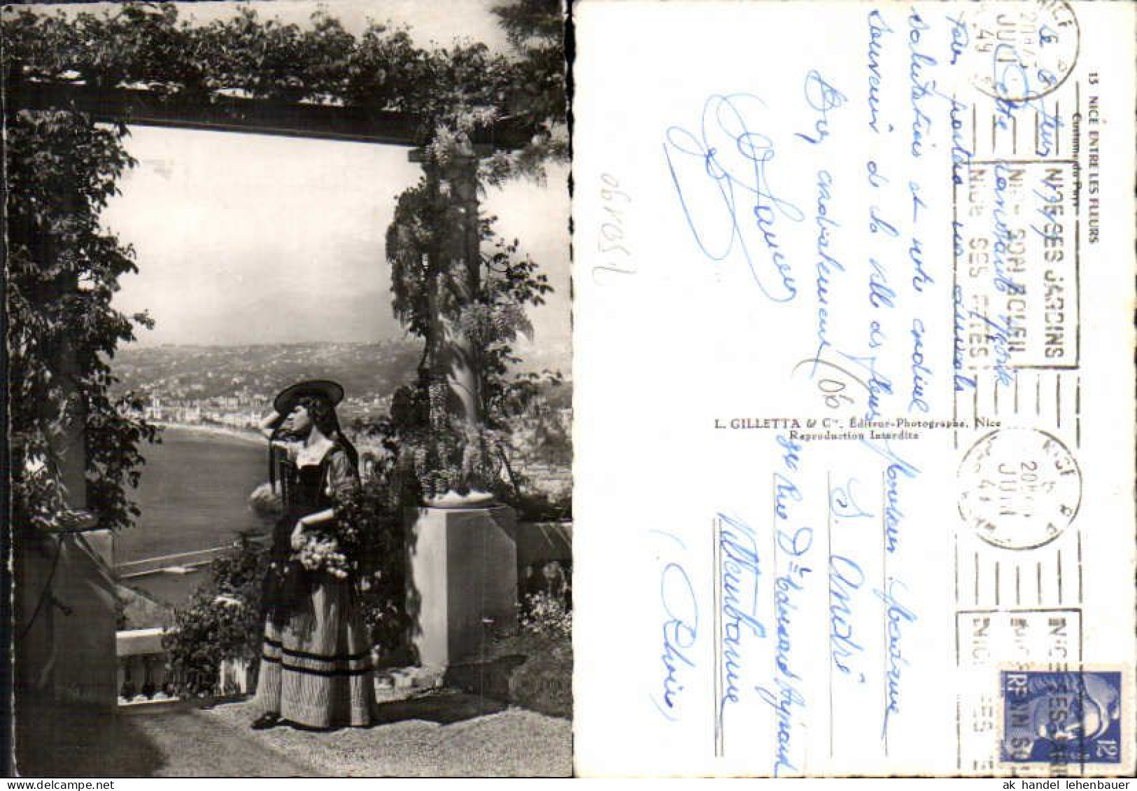 750190 Cote D`Azur French Riviera Nice Nizza Costumes Trachten