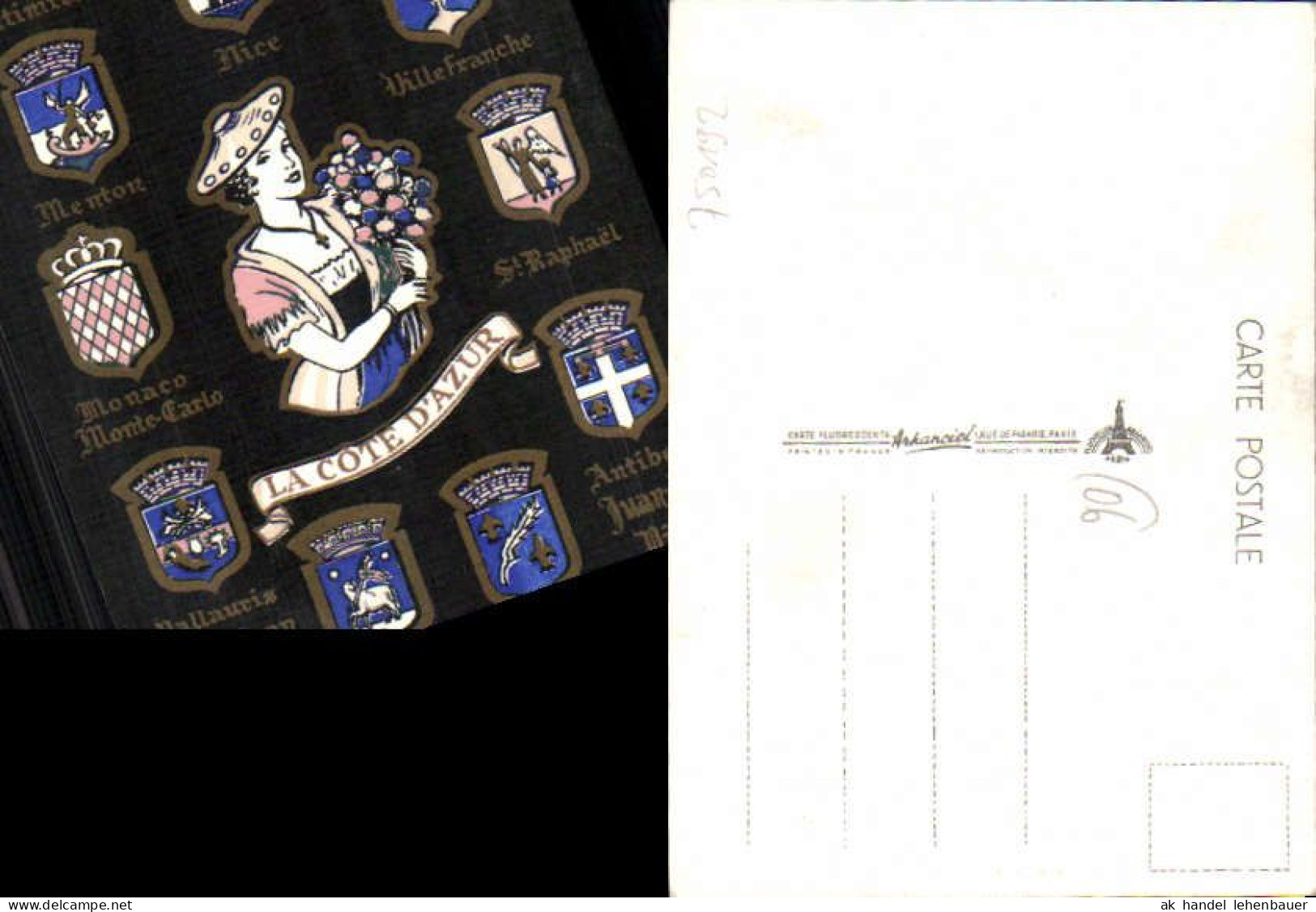 750192 Cote D`Azur French Riviera Nice Nizza Costumes Trachten