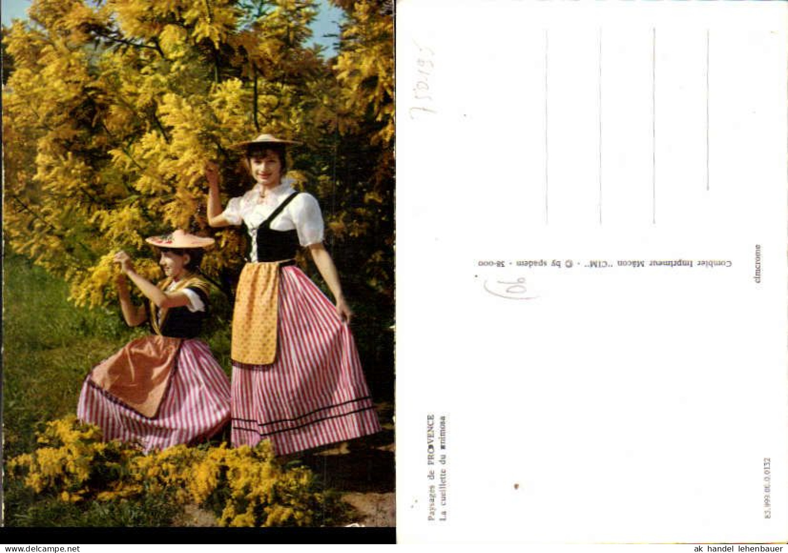 750195 Cote D`Azur French Riviera Nice Nizza Costumes Trachten