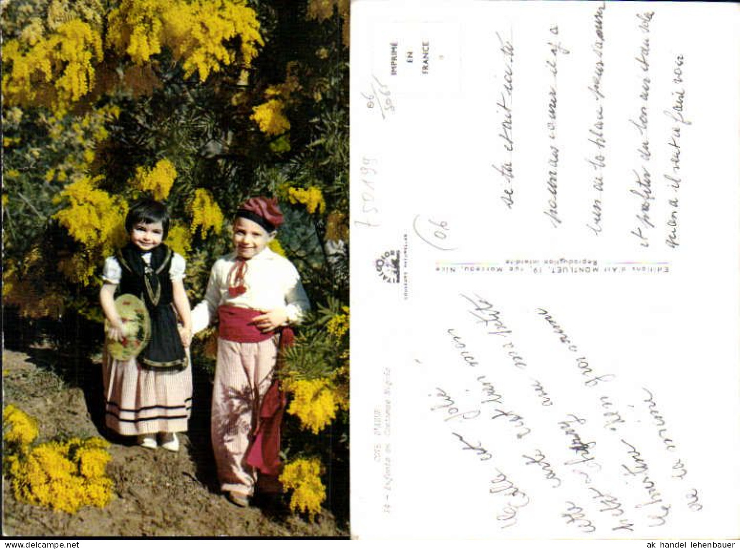 750199 Cote D`Azur French Riviera Nice Nizza Costumes Trachten