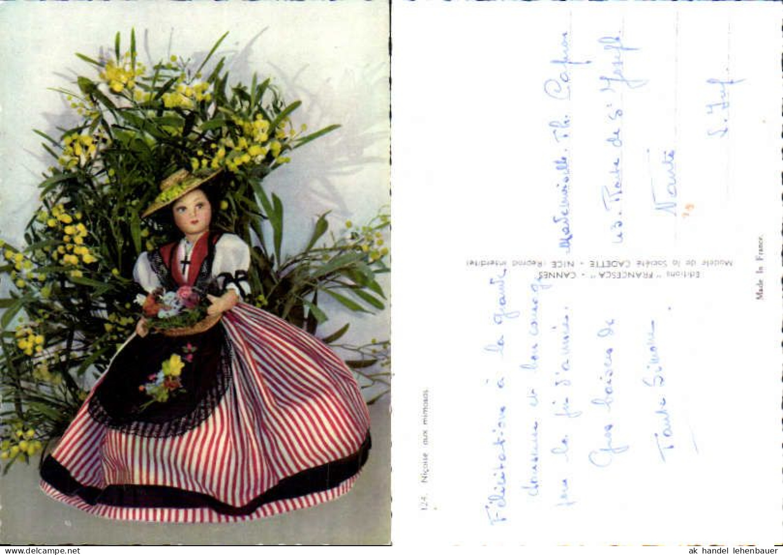 750212 Cote D`Azur French Riviera Nice Nizza Costumes Trachten