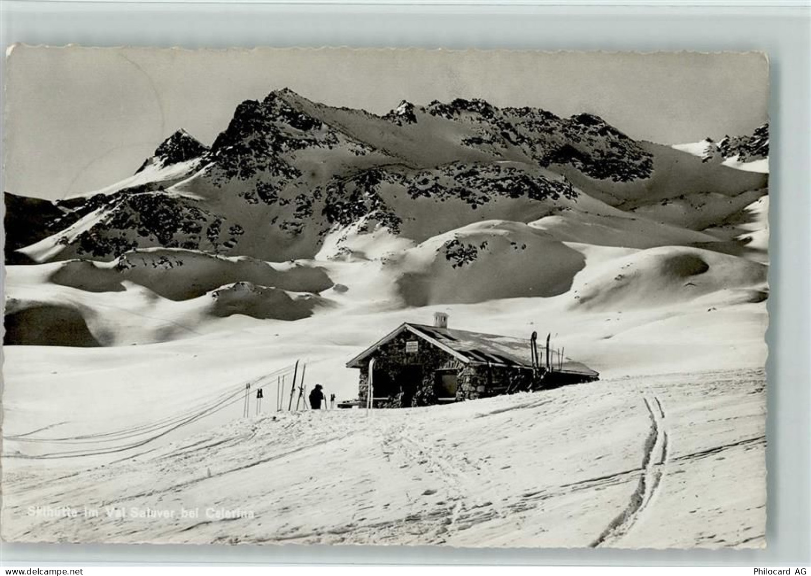 7505 Celerina/Schlarigna - Skihütte im Val Saluver Winteraufnahme - 10157354