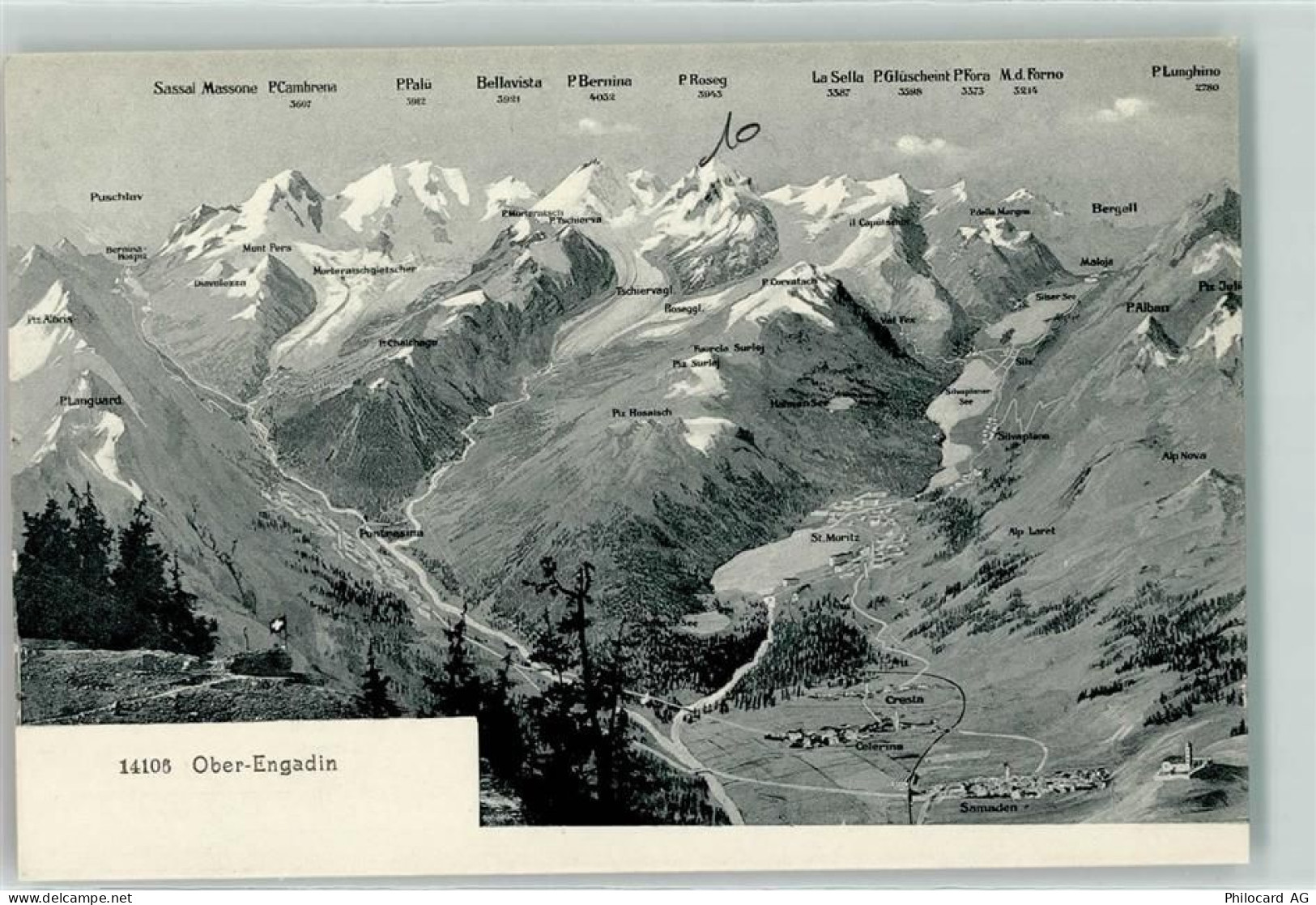 7505 Celerina/Schlarigna - Vogelschau Oberengadin - 10602434
