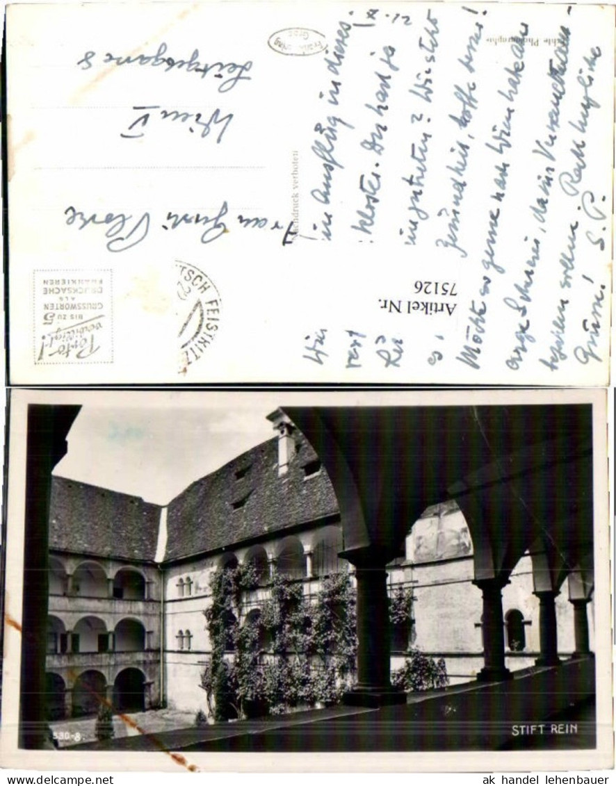 75126,Fotokarte Stift Rein b. Gratwein