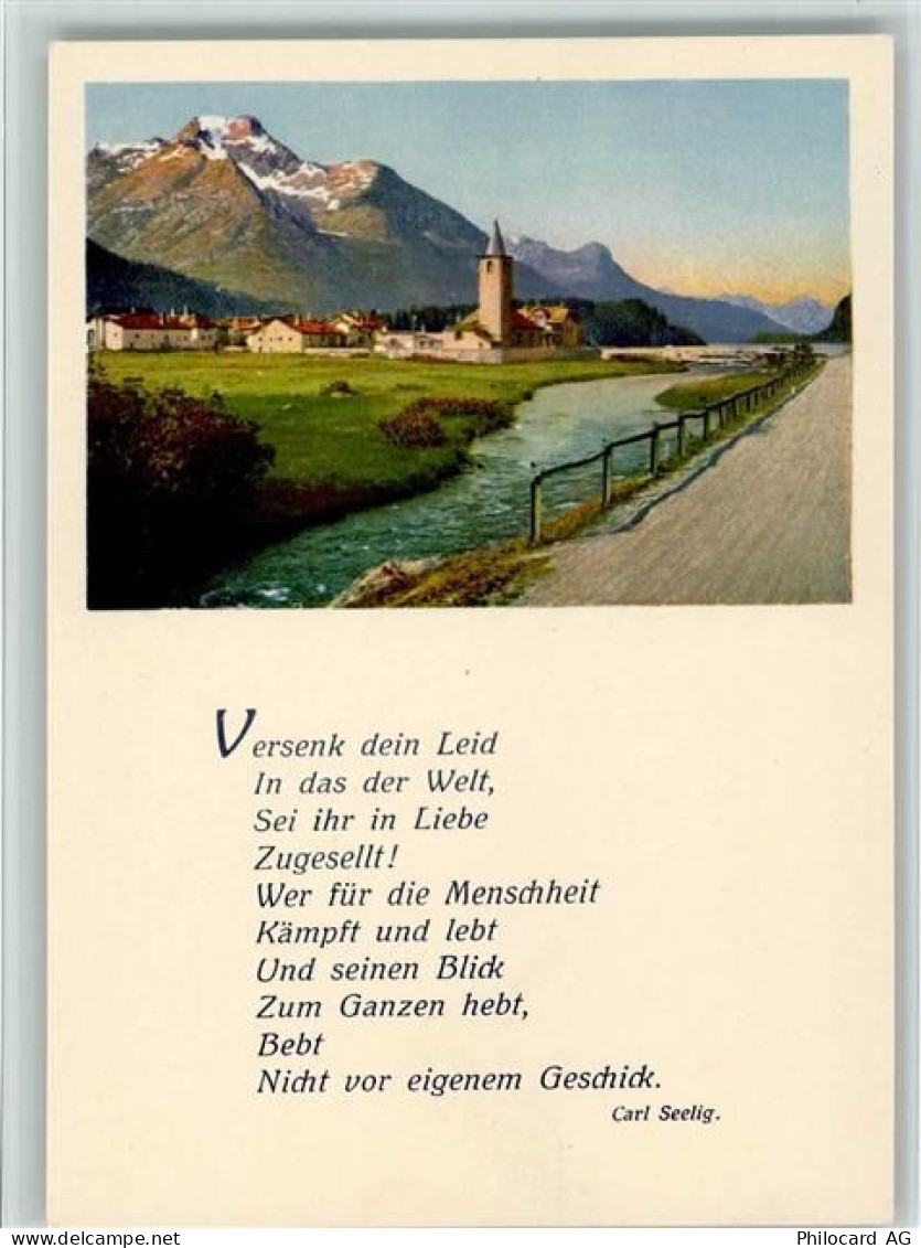 7513 Silvaplana - Blick nach Silvaplana Gedicht Carl Seelig - 11094041