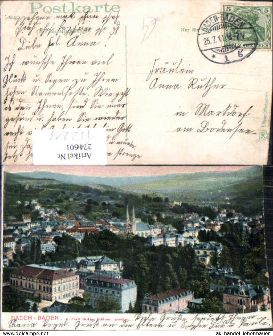752213 Baden Baden Schloss gel Markdorf