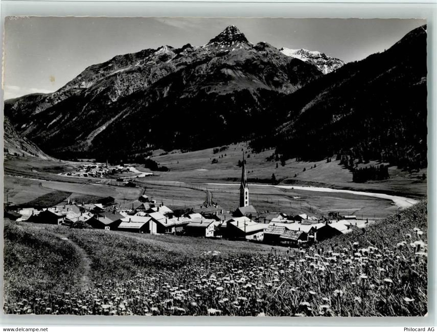 7524 Zuoz - Zuoz gegen S-chanf und Piz dEsan - 10156166