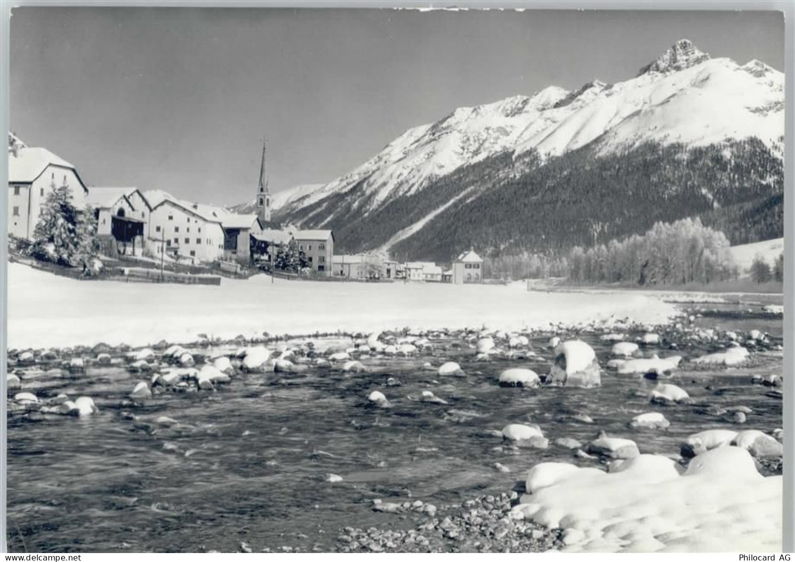 7525 S-chanf - Berg Schnee Fluss - 50565649