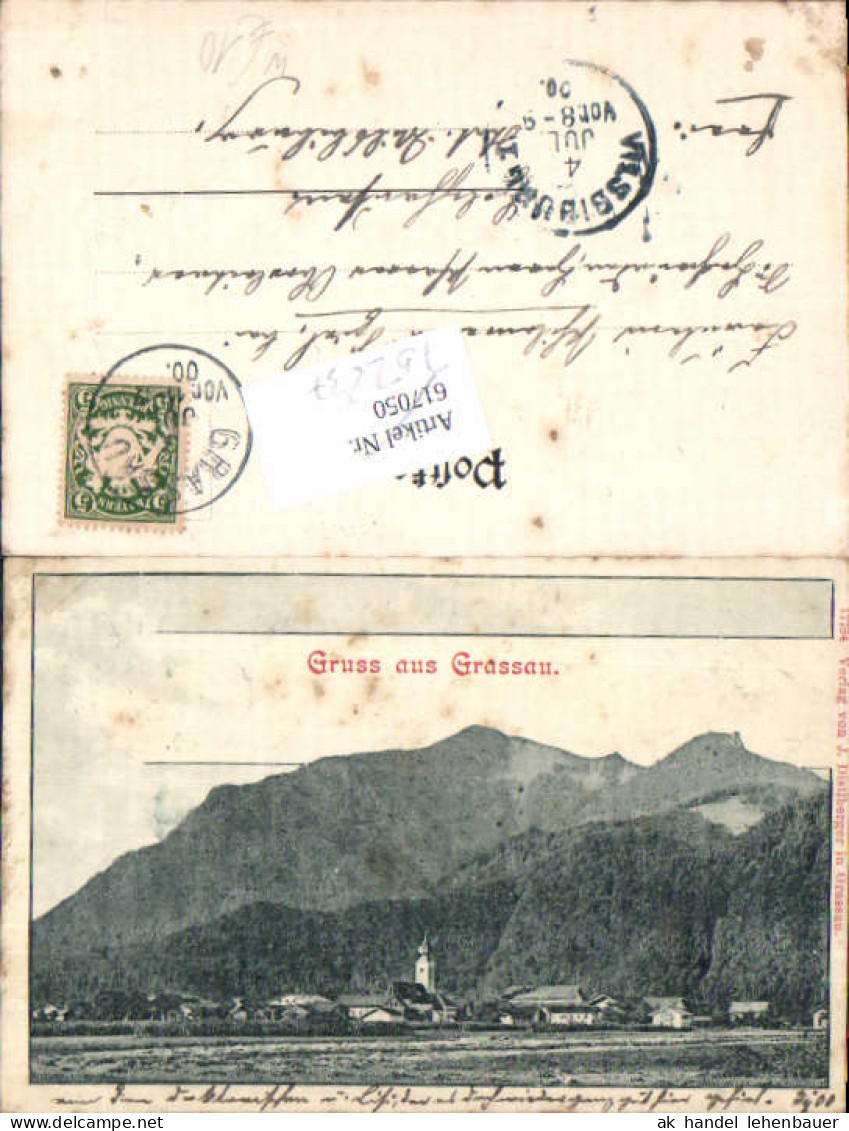 752837 Gruß aus Grassau bei Traunstein gel Holzhausen Vilsbiburg