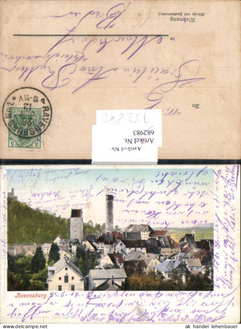752843 Ravensburg 1912 gel Markdorf