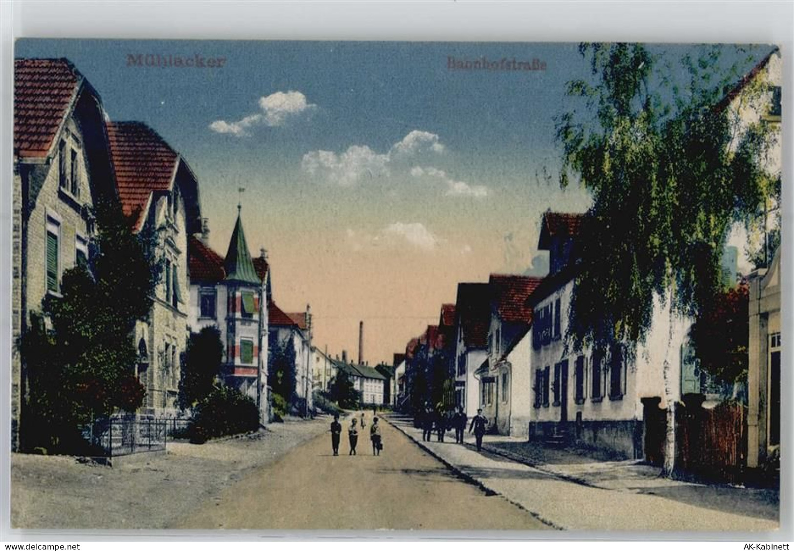 75417 W7130 Mühlacker Lithographie Bahnhofstrasse - 51532780
