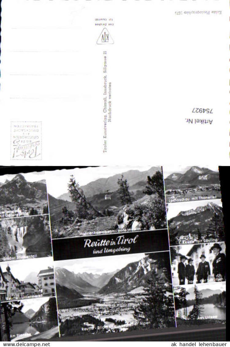 754927 Reutte und Umgebung Bez. Reutte