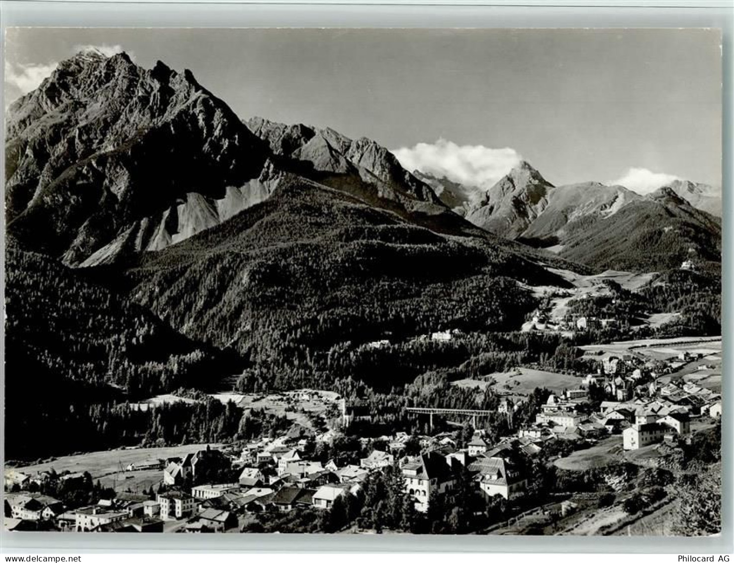 7550 Scuol Schuls - Bad Scuol-Tarasp-Vulpera mit Piz Pisoc - 11057866
