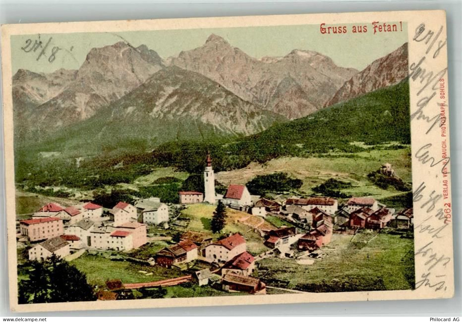 7551 Ftan 1903 Foto AK - 10748790