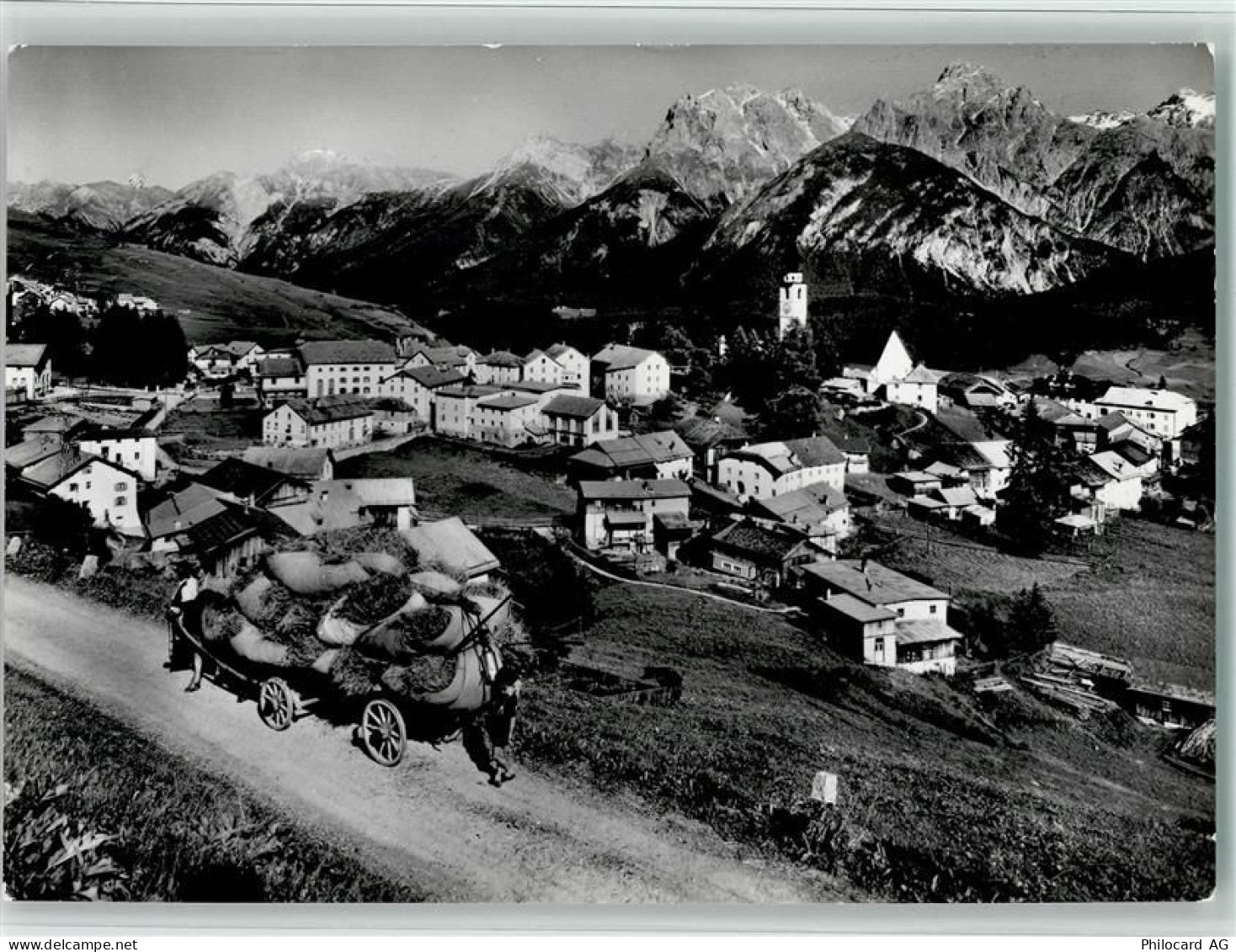 7551 Ftan - Ansicht m. Fuhrwerk - 10161515