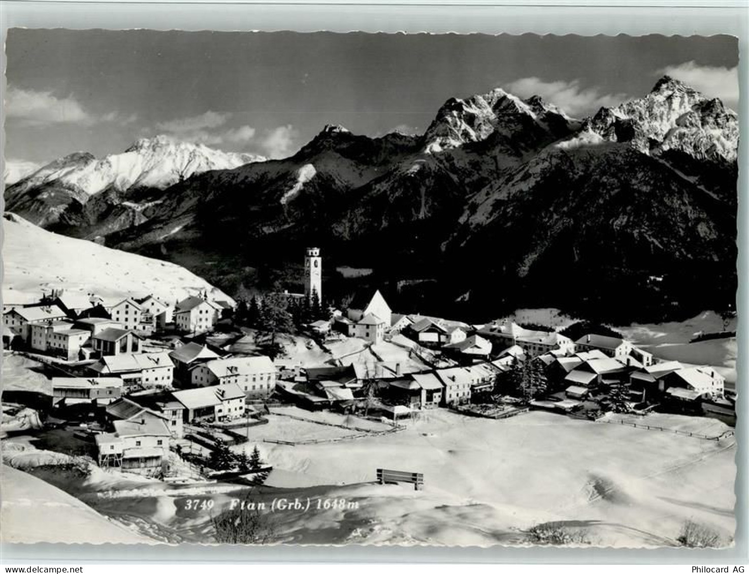 7551 Ftan - Gesamtansicht Winteraufnahme - 10157215