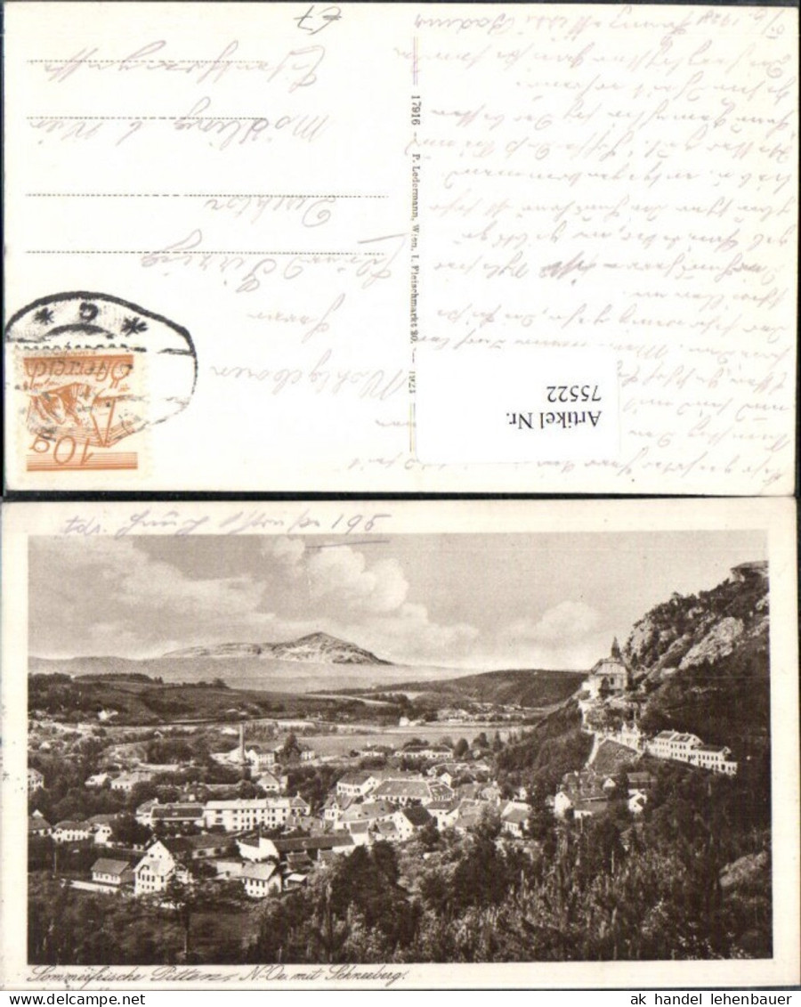 75522,Sommerfrischer Pitten Totale Schneeberg Puchberg