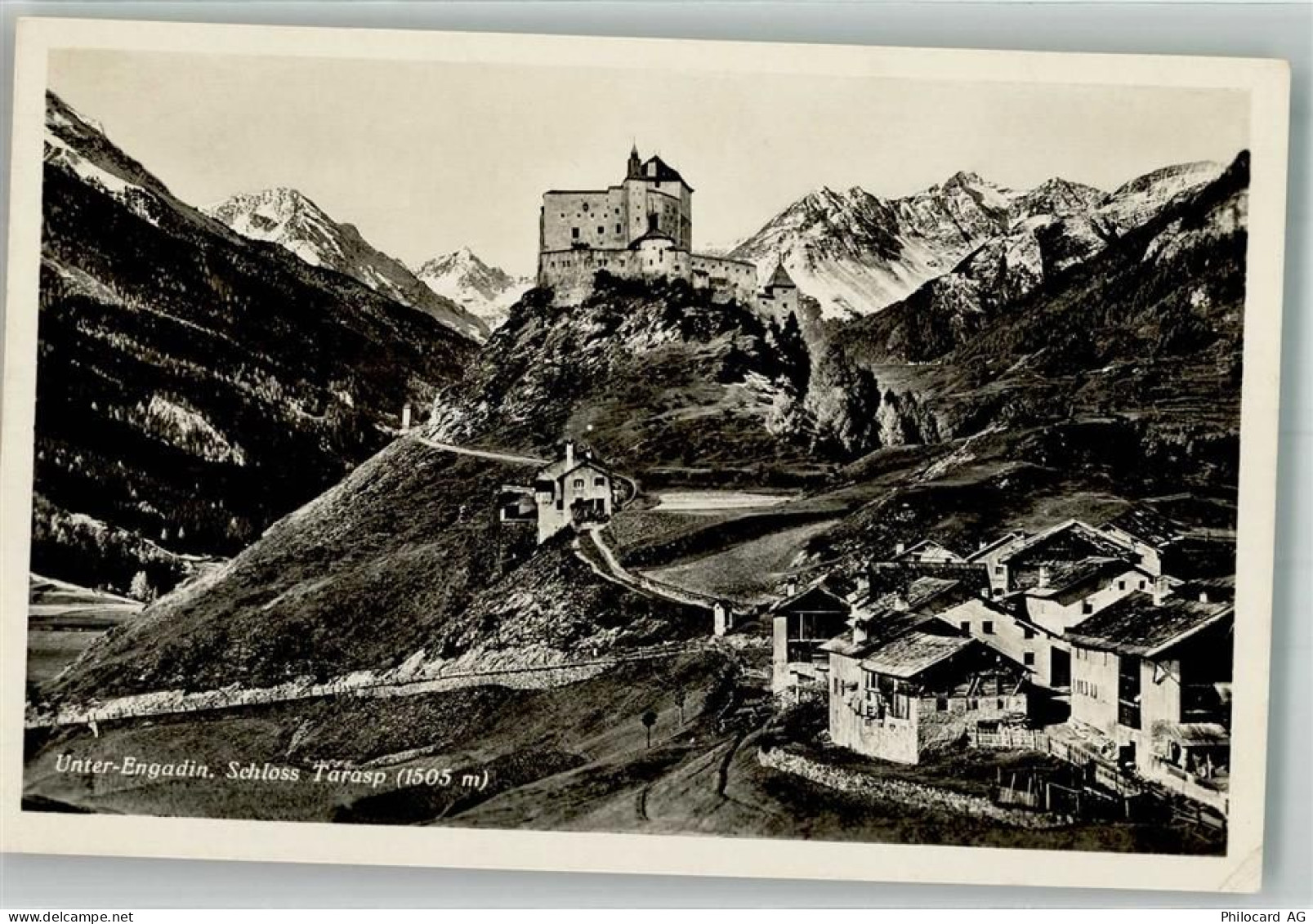 7553 Tarasp 1935 Foto AK Schloss Tarasp - 38071004