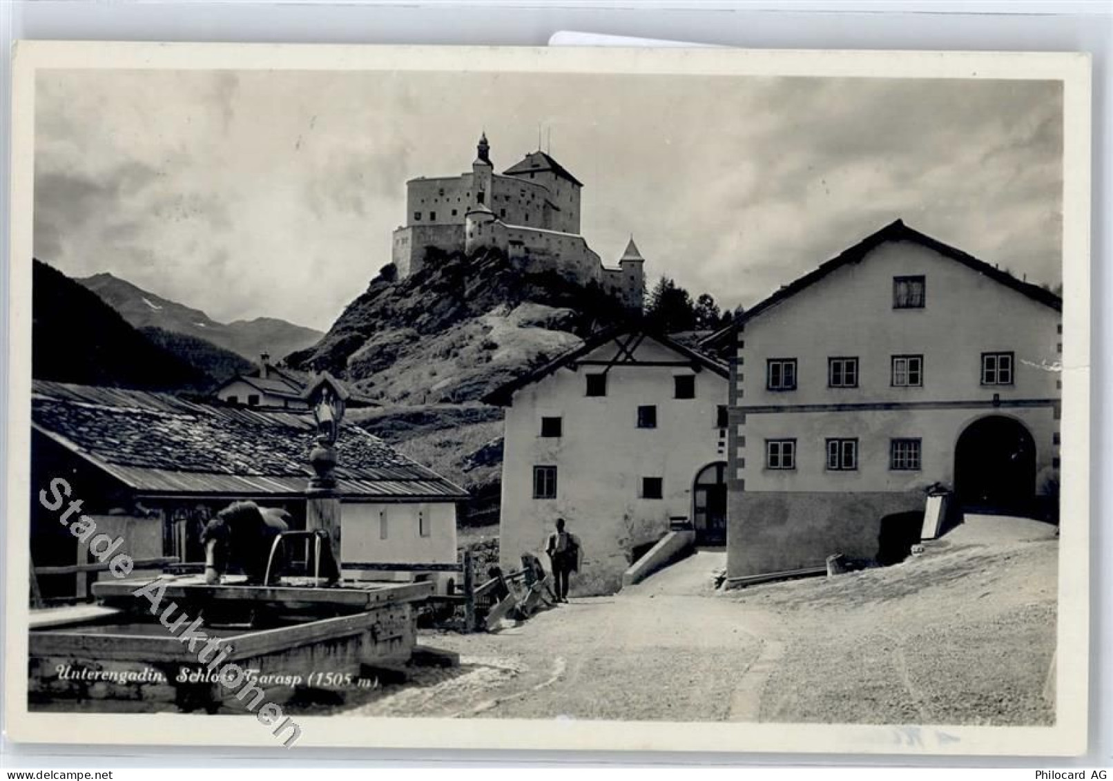 7553 Tarasp - Schloss Tarasp, Brunnen, Pferd - 51280072