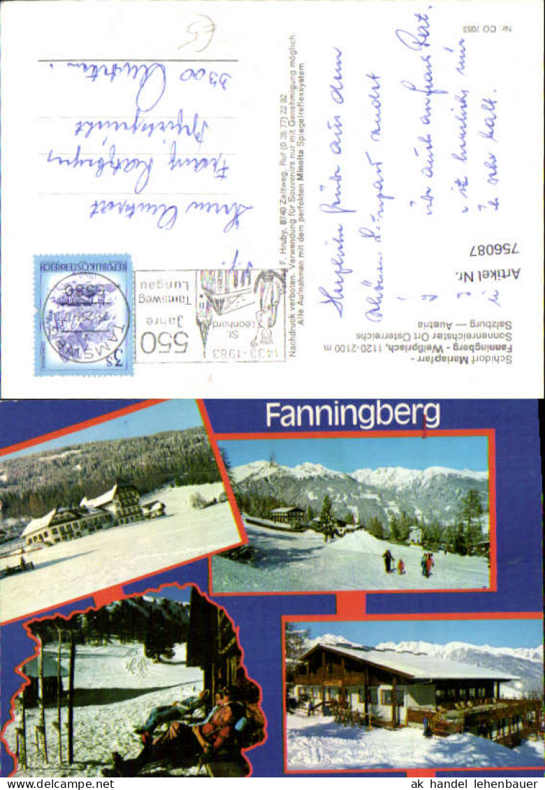 756087 Fanningberg Mariapfarr Lungau Bez. Tamsweg 1983