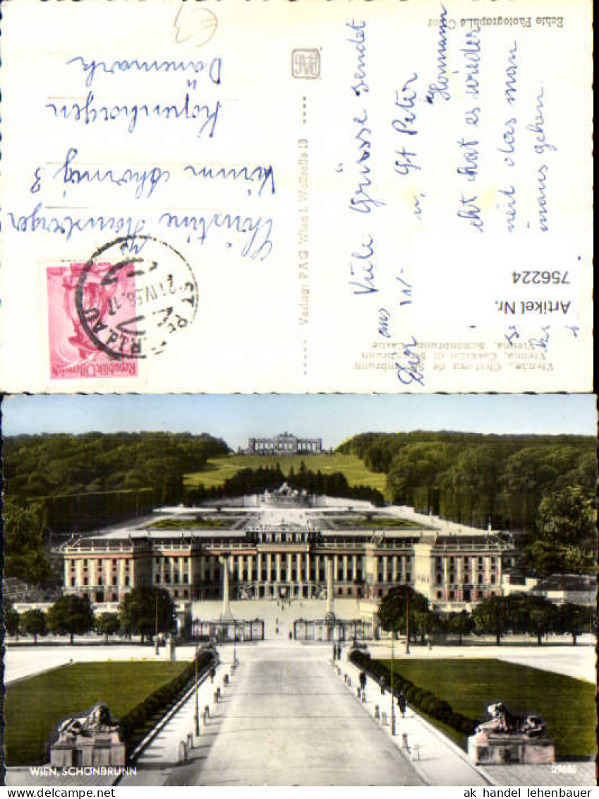 756224 Wien Hietzing Schönbrunn Wien 1956