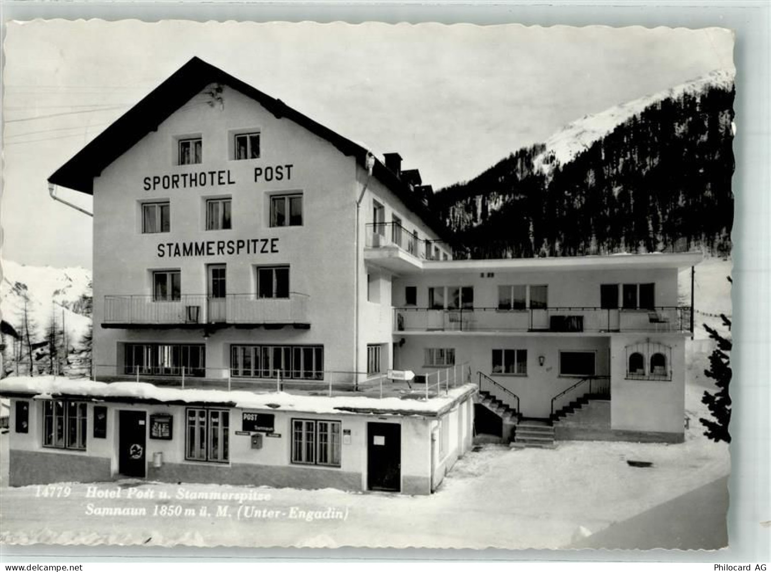 7563 Samnaun Dorf 1969 Winter Sport- Hotel Post Stammerspitze - 14000802