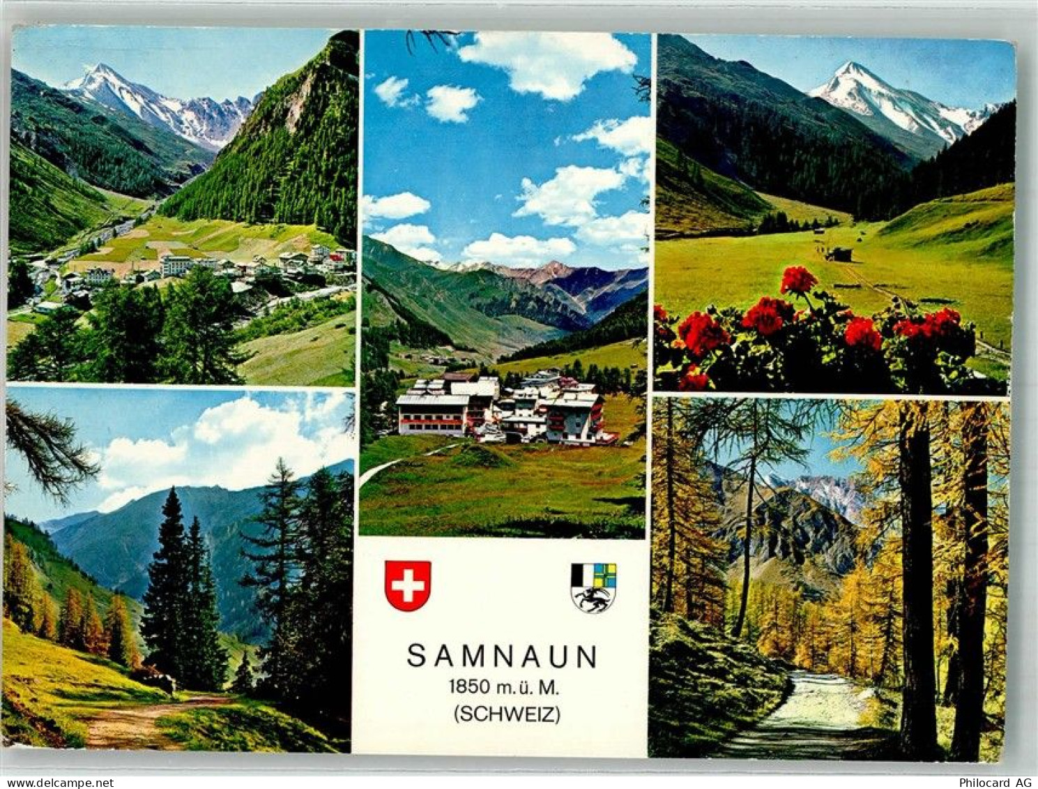 7563 Samnaun Dorf 1970 Foto AK - 38221373